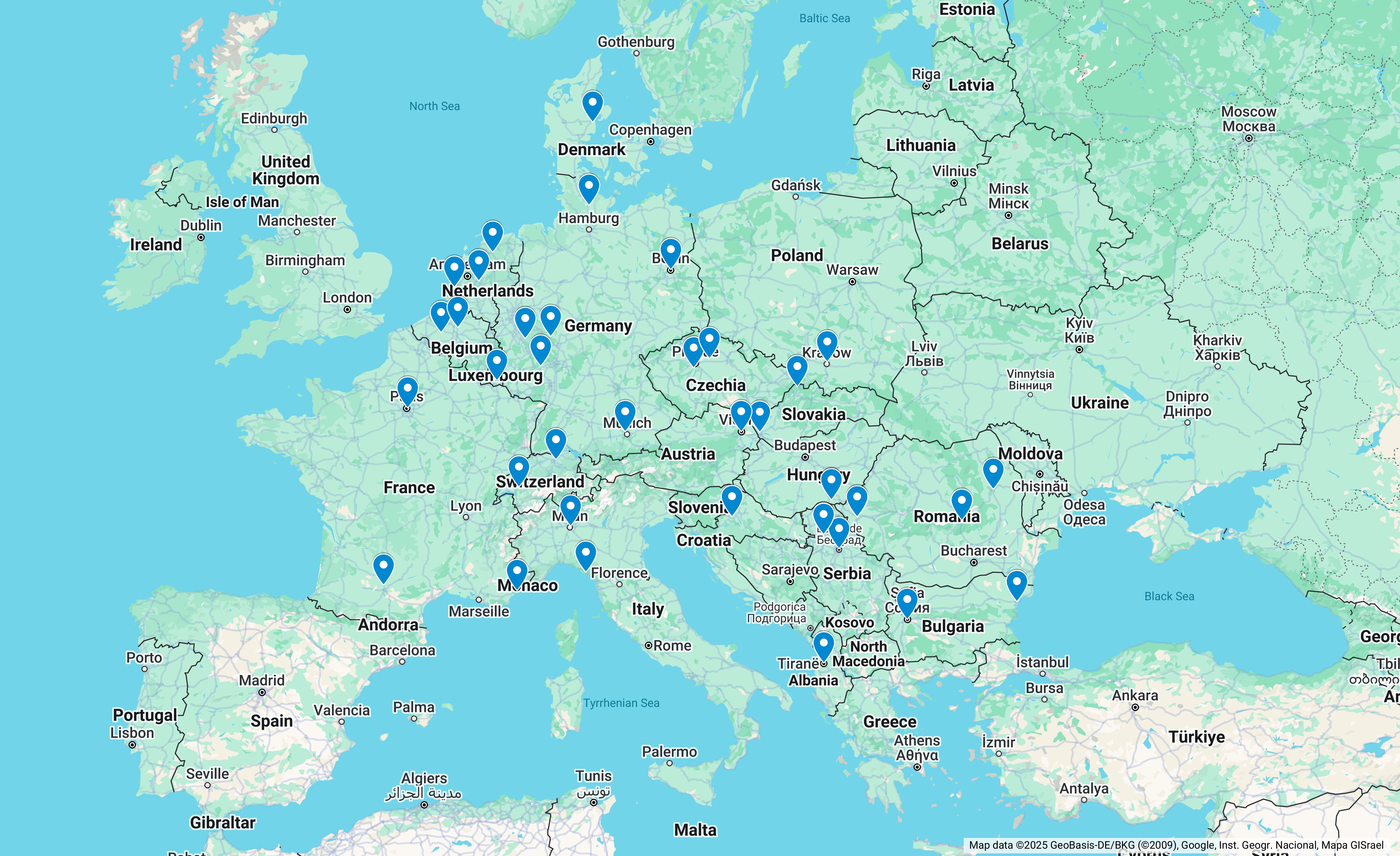 European Partner Network Map